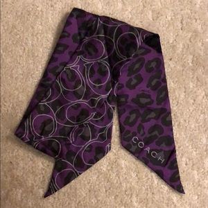 Coach Scarf - Silk Skinny Scarf - Poppy Collection